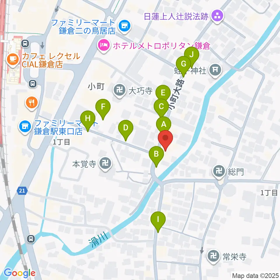 桐朋 子供のための音楽教室 鎌倉・横浜教室周辺の駐車場・コインパーキング一覧地図