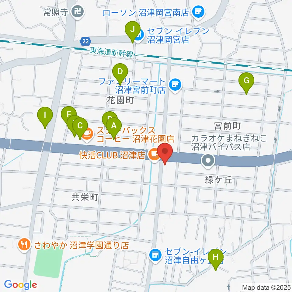桐朋 子供のための音楽教室 富士教室周辺の駐車場・コインパーキング一覧地図