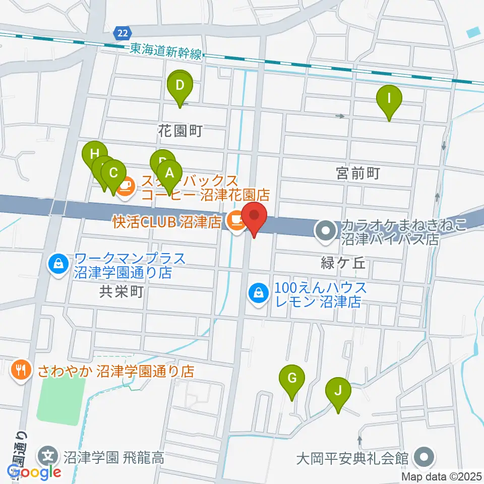 桐朋 子供のための音楽教室 富士教室周辺の駐車場・コインパーキング一覧地図