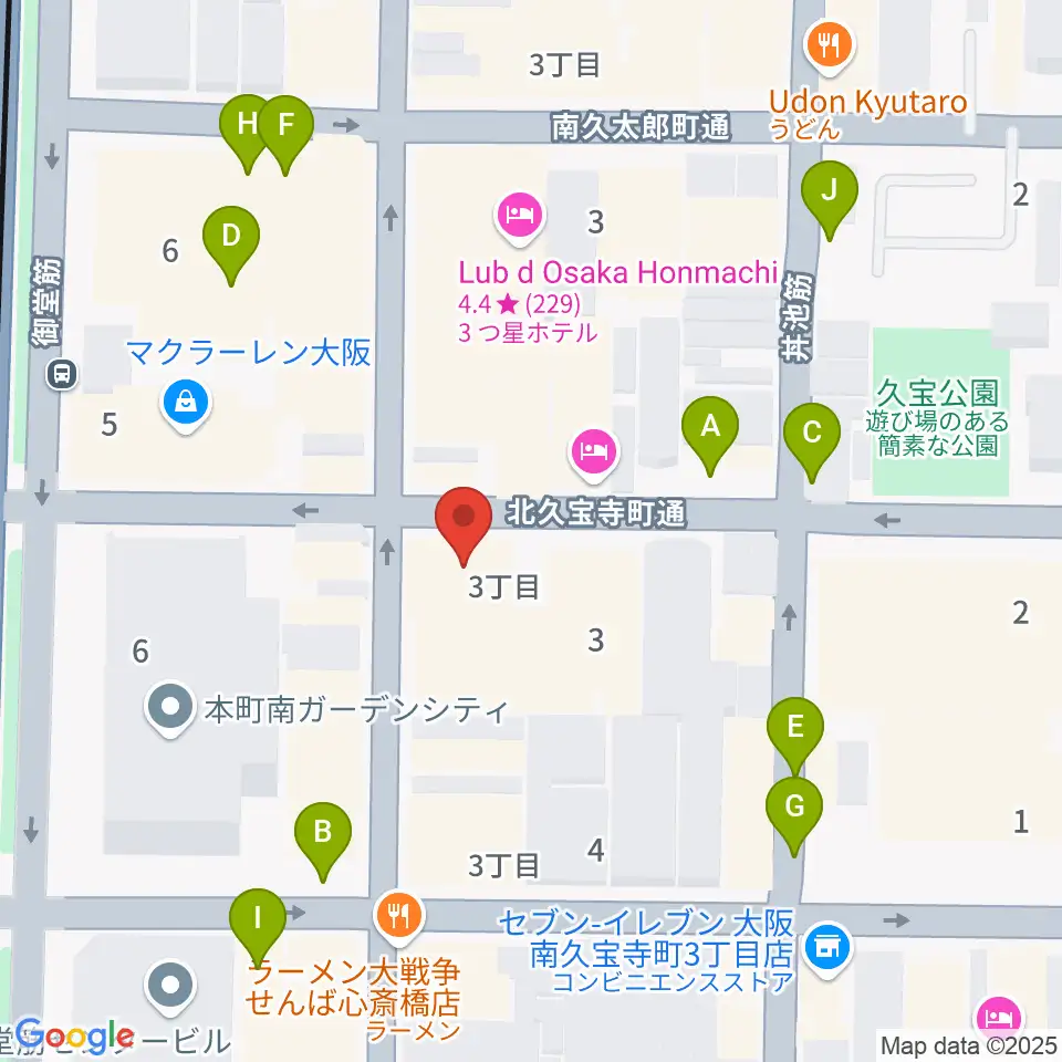 桐朋 子供のための音楽教室 大阪教室周辺の駐車場・コインパーキング一覧地図