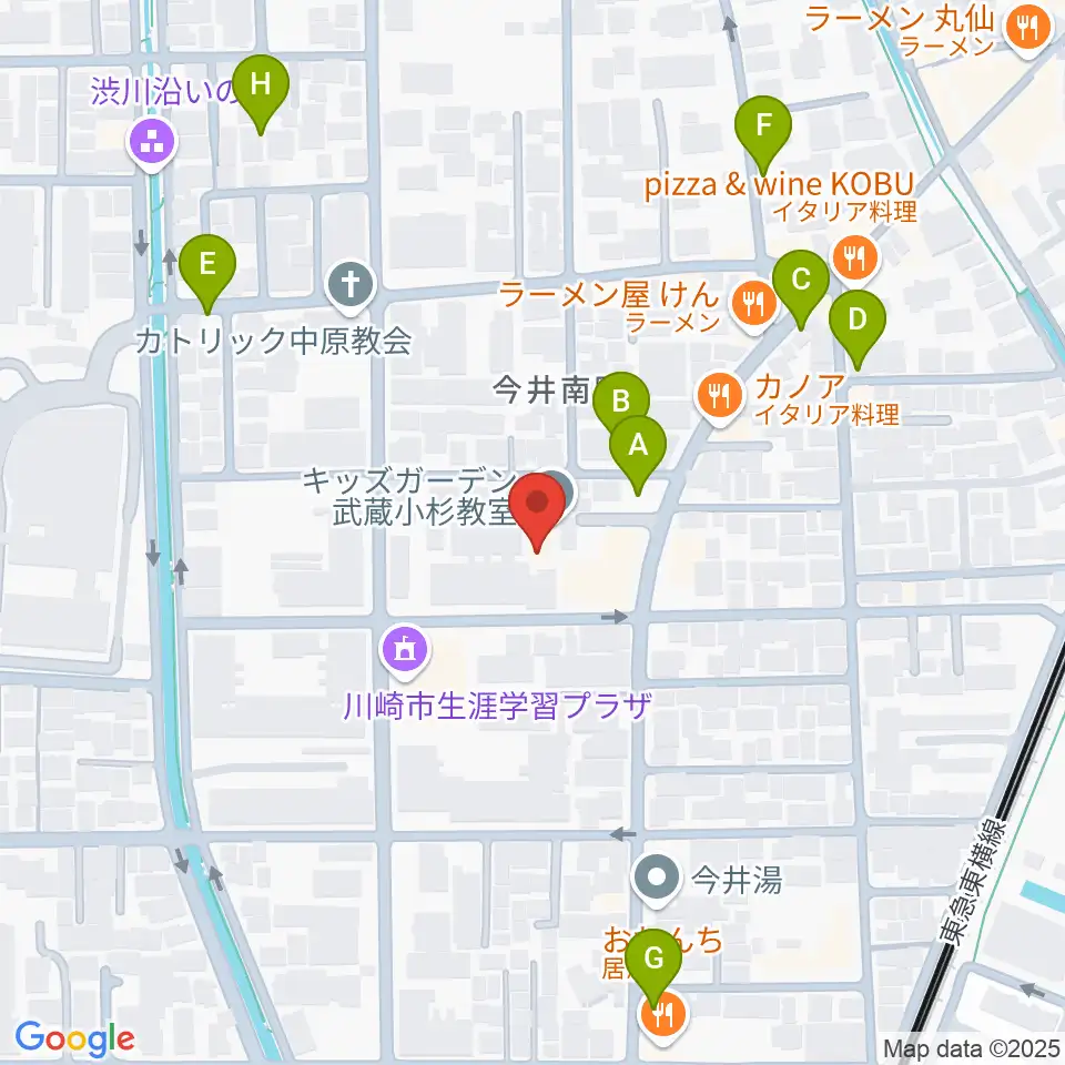 シャコンヌ音楽教室周辺の駐車場・コインパーキング一覧地図