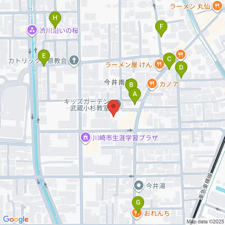 シャコンヌ音楽教室周辺の駐車場・コインパーキング一覧地図
