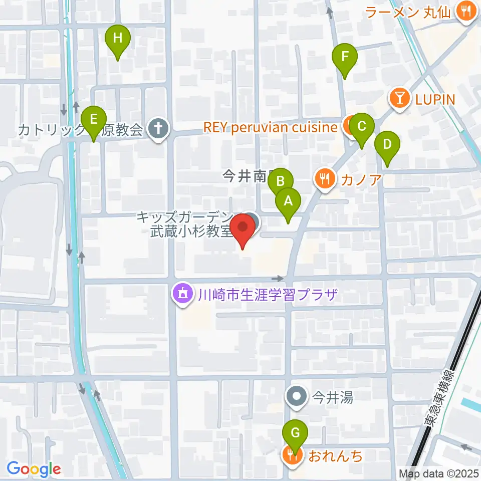 シャコンヌ音楽教室周辺の駐車場・コインパーキング一覧地図