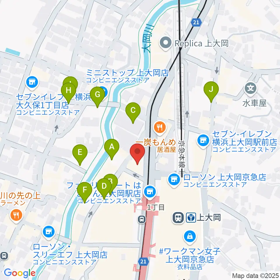 フレンド楽器 ソナーレ上大岡周辺の駐車場・コインパーキング一覧地図