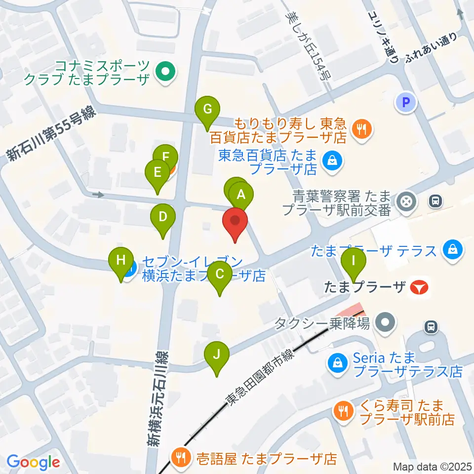 音教楽器店周辺の駐車場・コインパーキング一覧地図