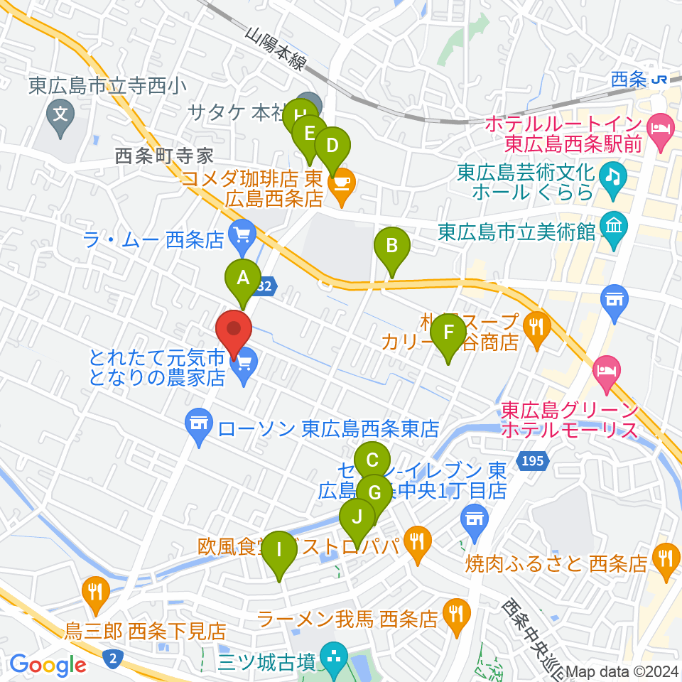 ハママツ楽器周辺の駐車場・コインパーキング一覧地図