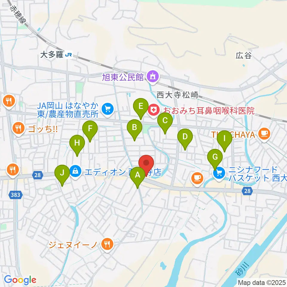 こだま楽器周辺の駐車場・コインパーキング一覧地図