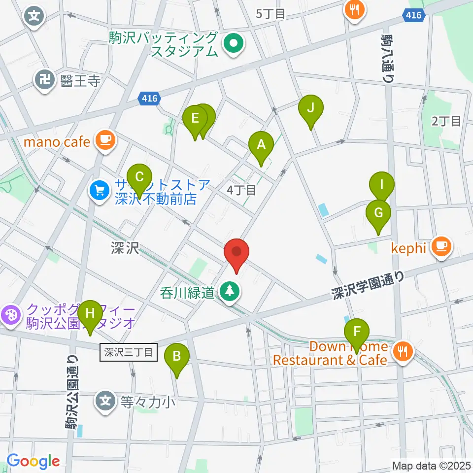 アライブレコーディングスタジオ周辺の駐車場・コインパーキング一覧地図