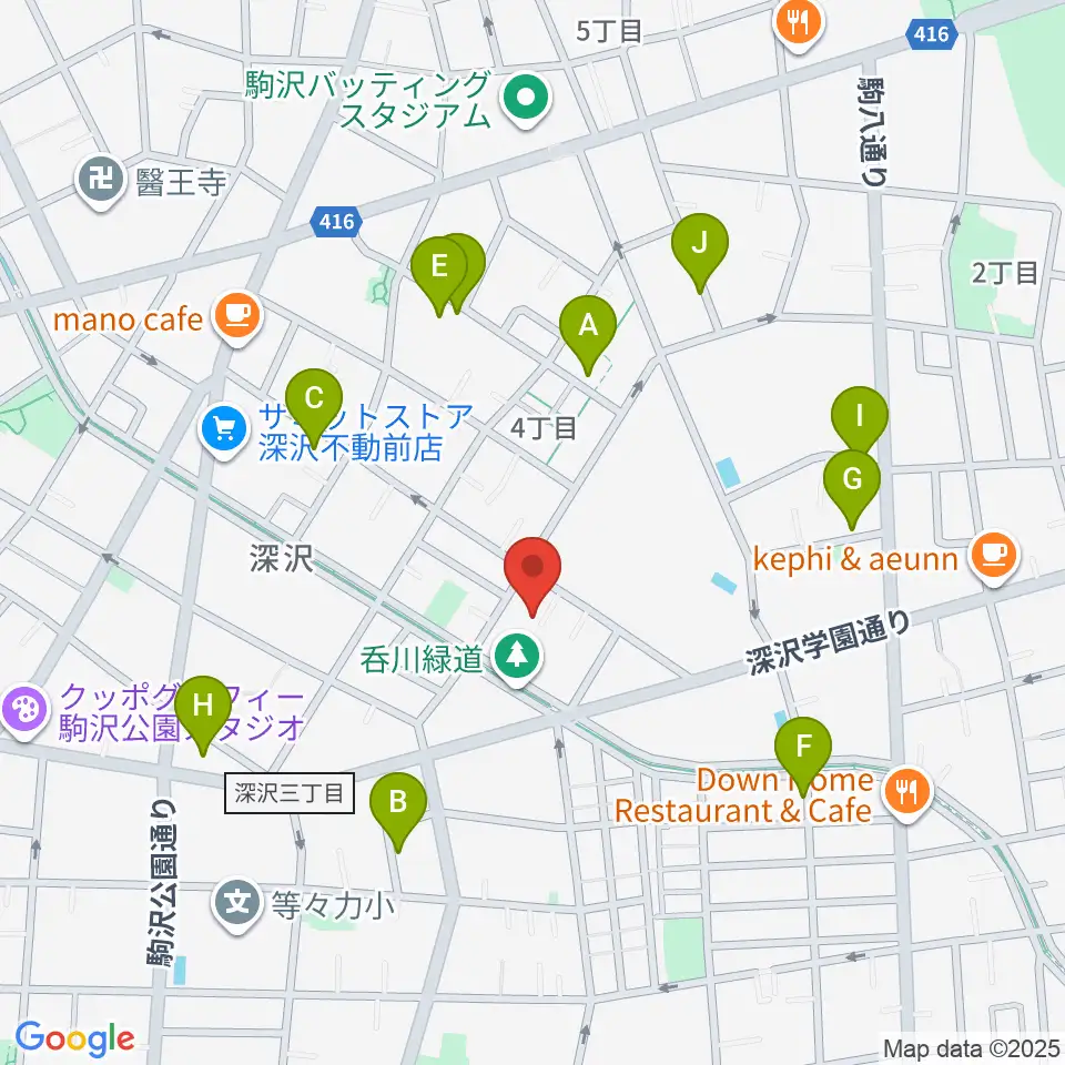 アライブレコーディングスタジオ周辺の駐車場・コインパーキング一覧地図