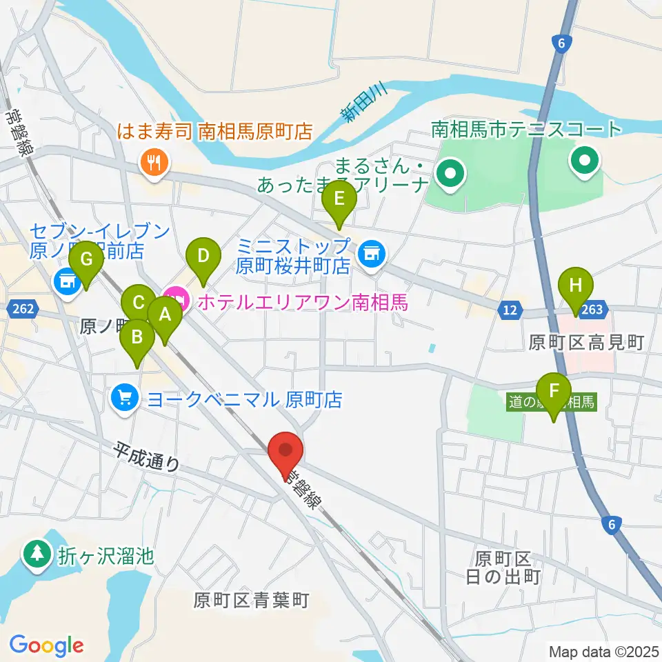 南相馬BACK BEAT サウンドファクトリースタジオ周辺の駐車場・コインパーキング一覧地図