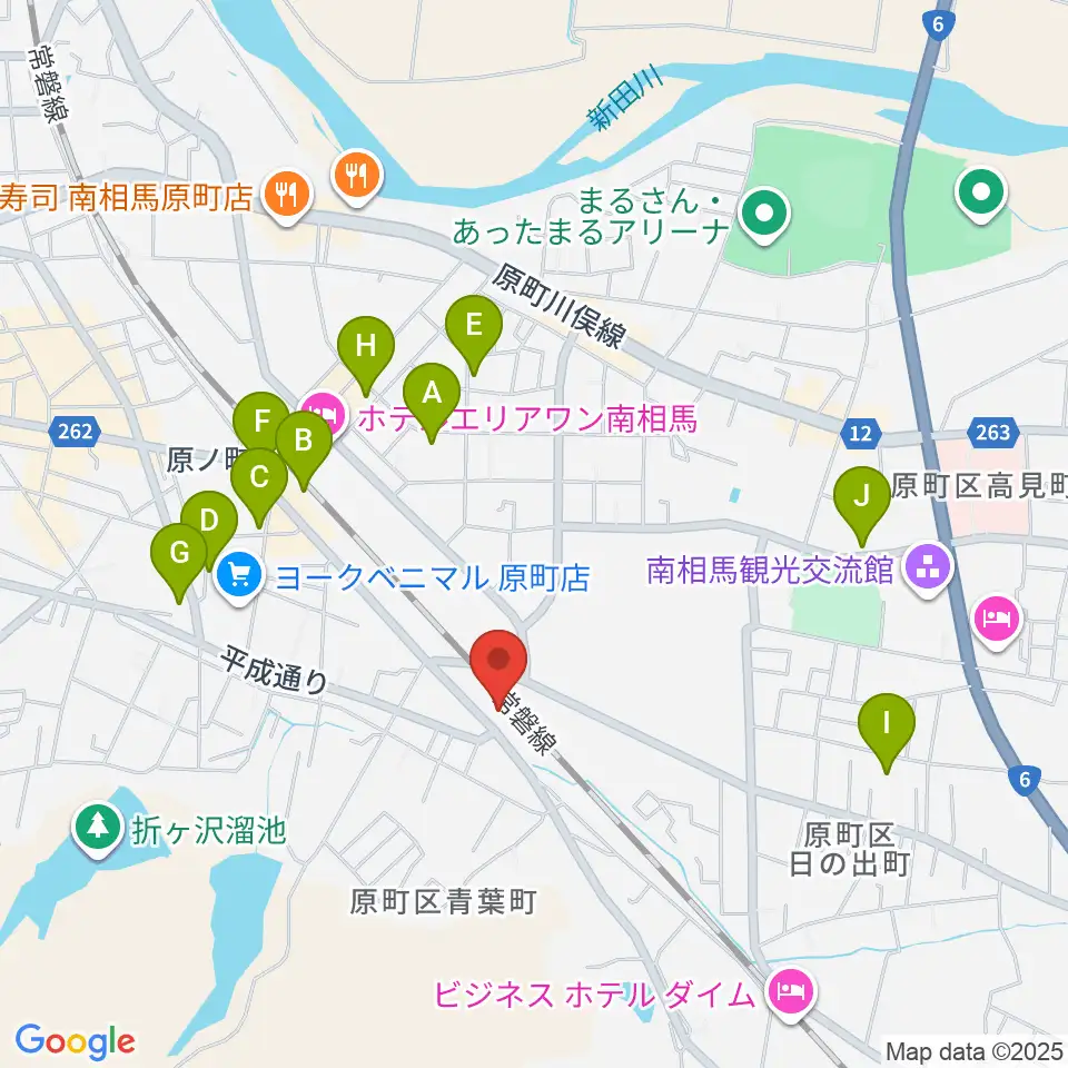 南相馬BACK BEAT サウンドファクトリースタジオ周辺の駐車場・コインパーキング一覧地図