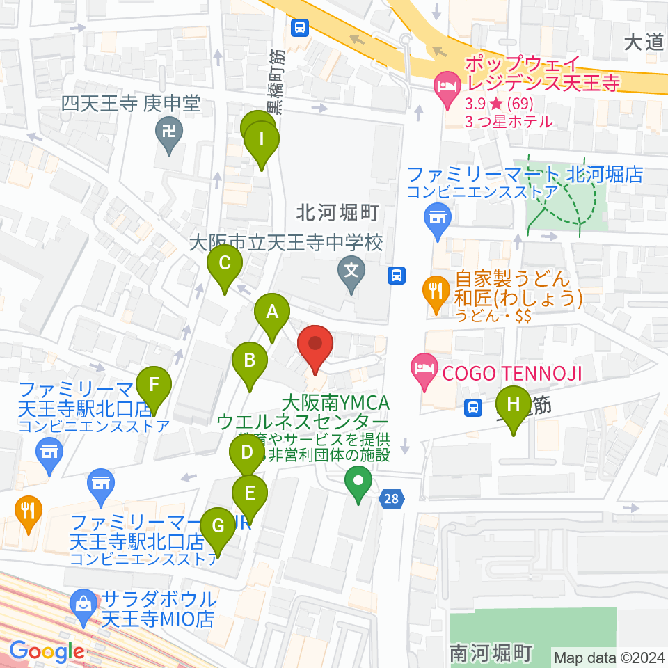 K's Music Lab ギター教室周辺の駐車場・コインパーキング一覧地図