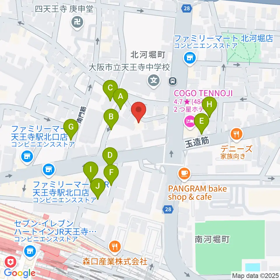 K's Music Lab ギター教室周辺の駐車場・コインパーキング一覧地図