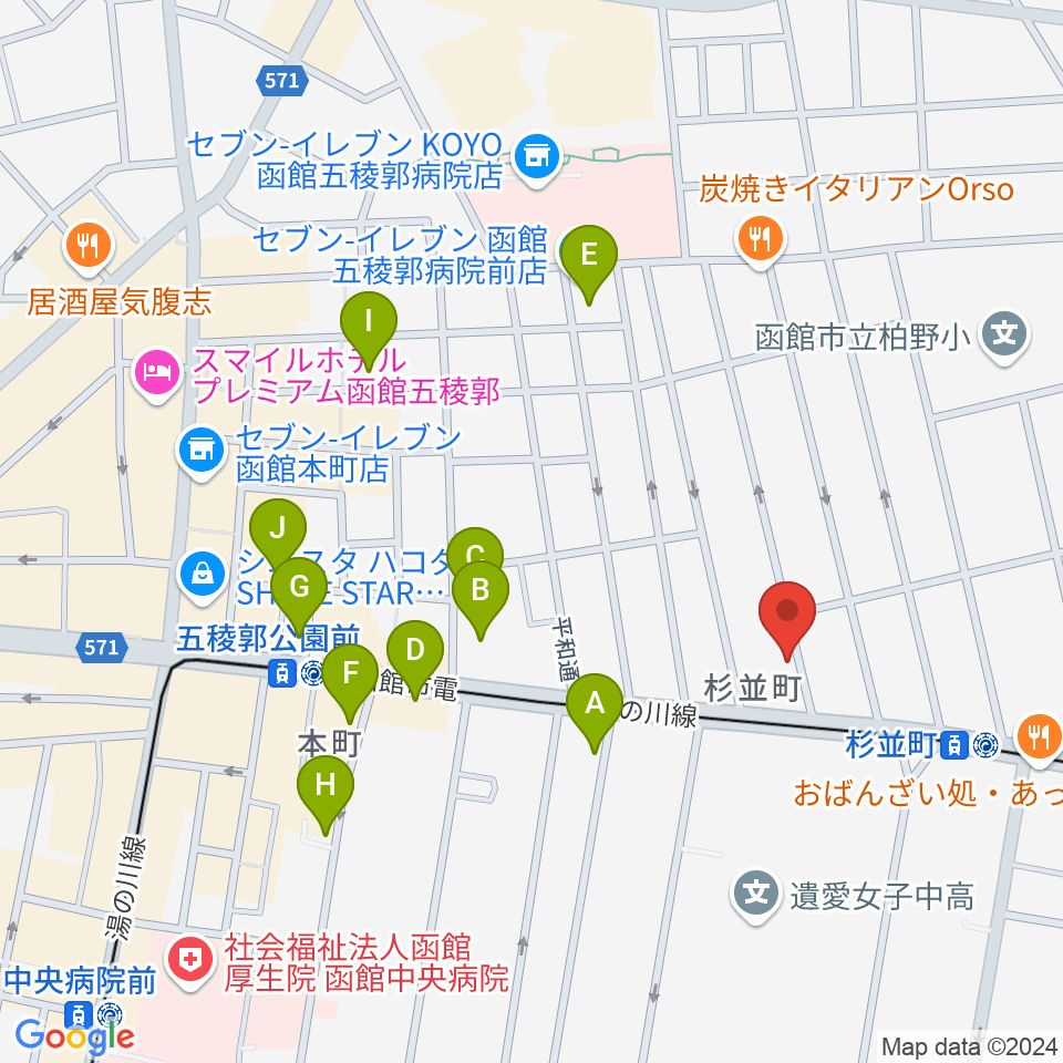 サウンドパパ周辺の駐車場・コインパーキング一覧地図