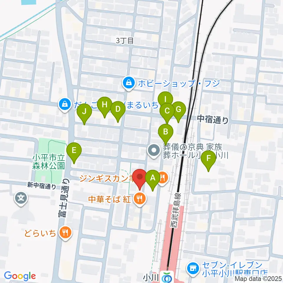 Studio M周辺の駐車場・コインパーキング一覧地図