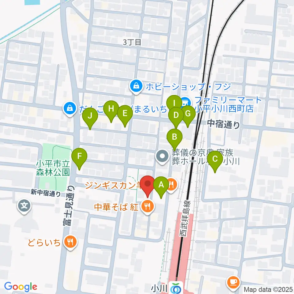 Studio M周辺の駐車場・コインパーキング一覧地図