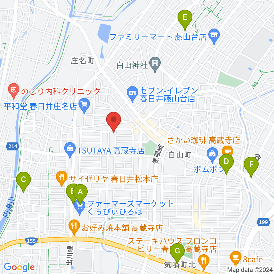 スタジオルシール周辺の駐車場・コインパーキング一覧地図