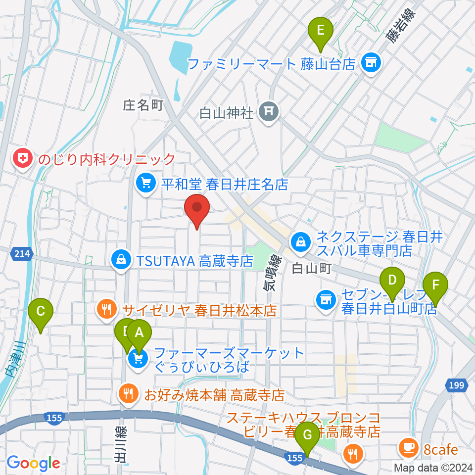 スタジオルシール周辺の駐車場・コインパーキング一覧地図