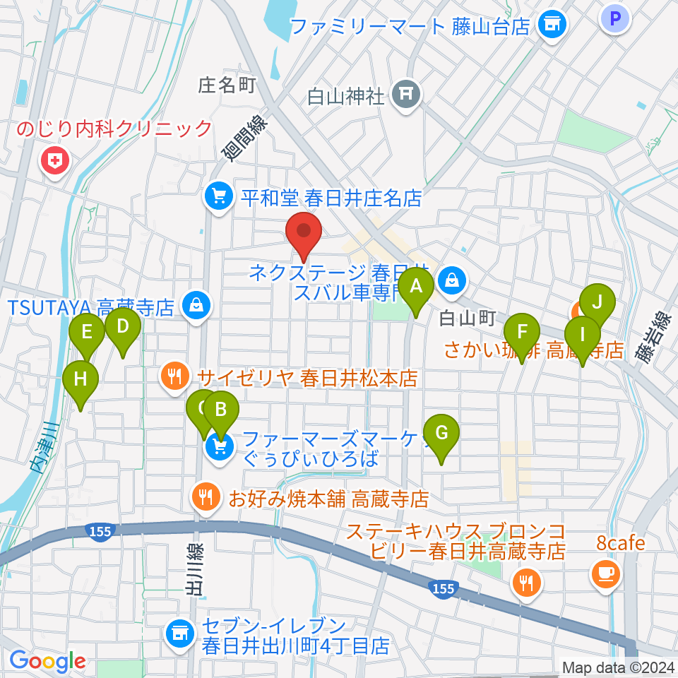 スタジオルシール周辺の駐車場・コインパーキング一覧地図