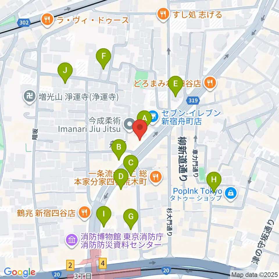 四谷三丁目メビウス周辺の駐車場・コインパーキング一覧地図