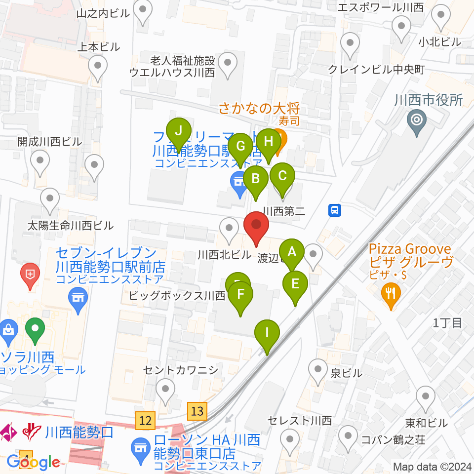 スタジオループ周辺の駐車場・コインパーキング一覧地図