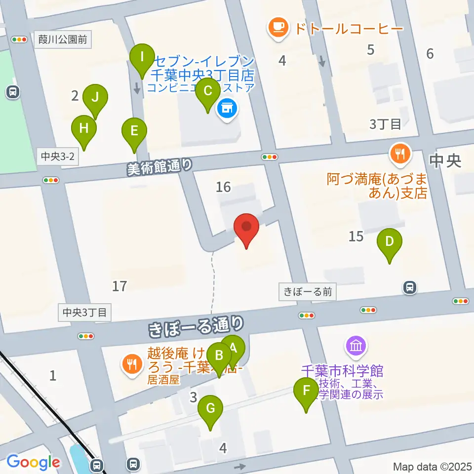 千葉スターナイト周辺の駐車場・コインパーキング一覧地図