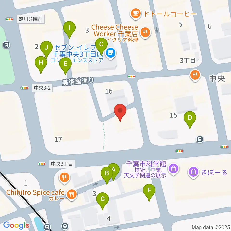 千葉スターナイト周辺の駐車場・コインパーキング一覧地図