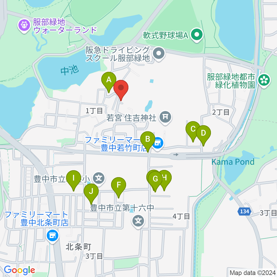 ピアノのへや・こびとのへや周辺の駐車場・コインパーキング一覧地図