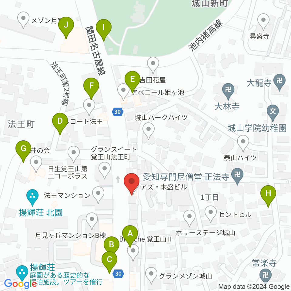 music studio blue周辺の駐車場・コインパーキング一覧地図