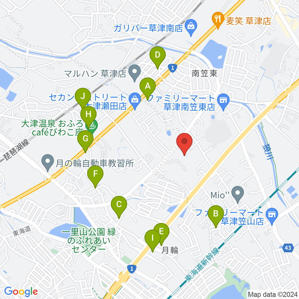 ライブスタジオL.Q.周辺の駐車場・コインパーキング一覧地図