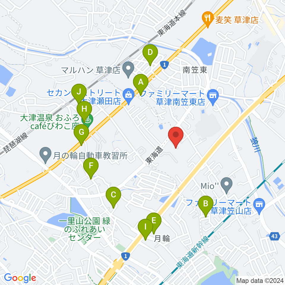 ライブスタジオL.Q.周辺の駐車場・コインパーキング一覧地図