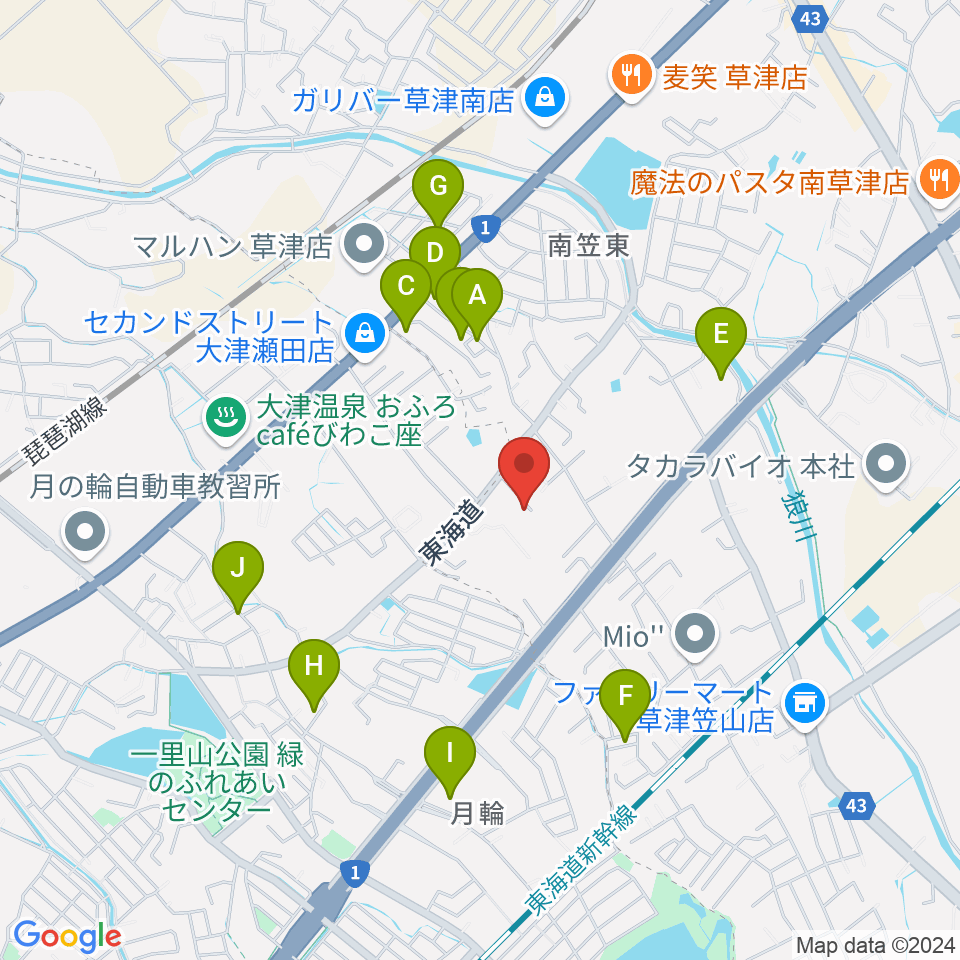 ライブスタジオL.Q.周辺の駐車場・コインパーキング一覧地図