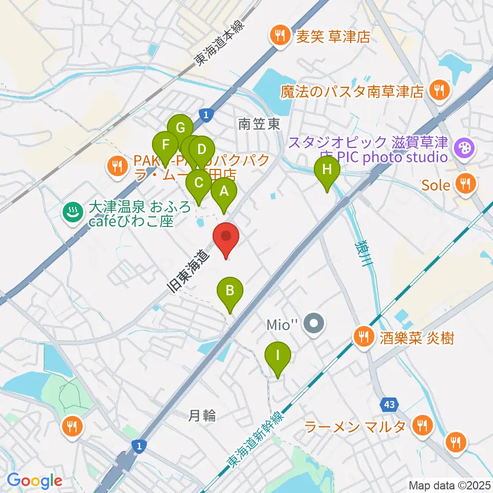 ライブスタジオL.Q.周辺の駐車場・コインパーキング一覧地図