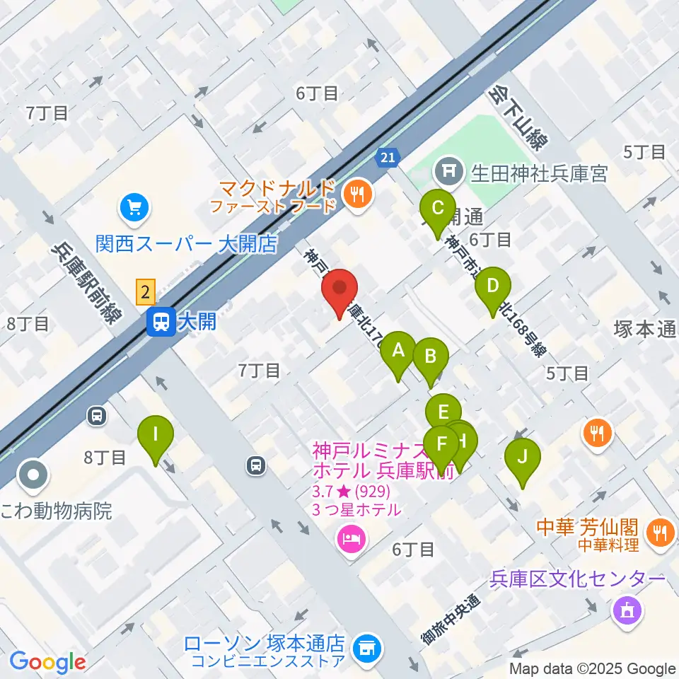 スタジオ ギンガムチェック周辺の駐車場・コインパーキング一覧地図