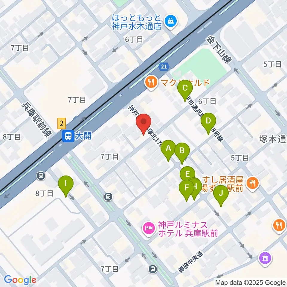 スタジオ ギンガムチェック周辺の駐車場・コインパーキング一覧地図