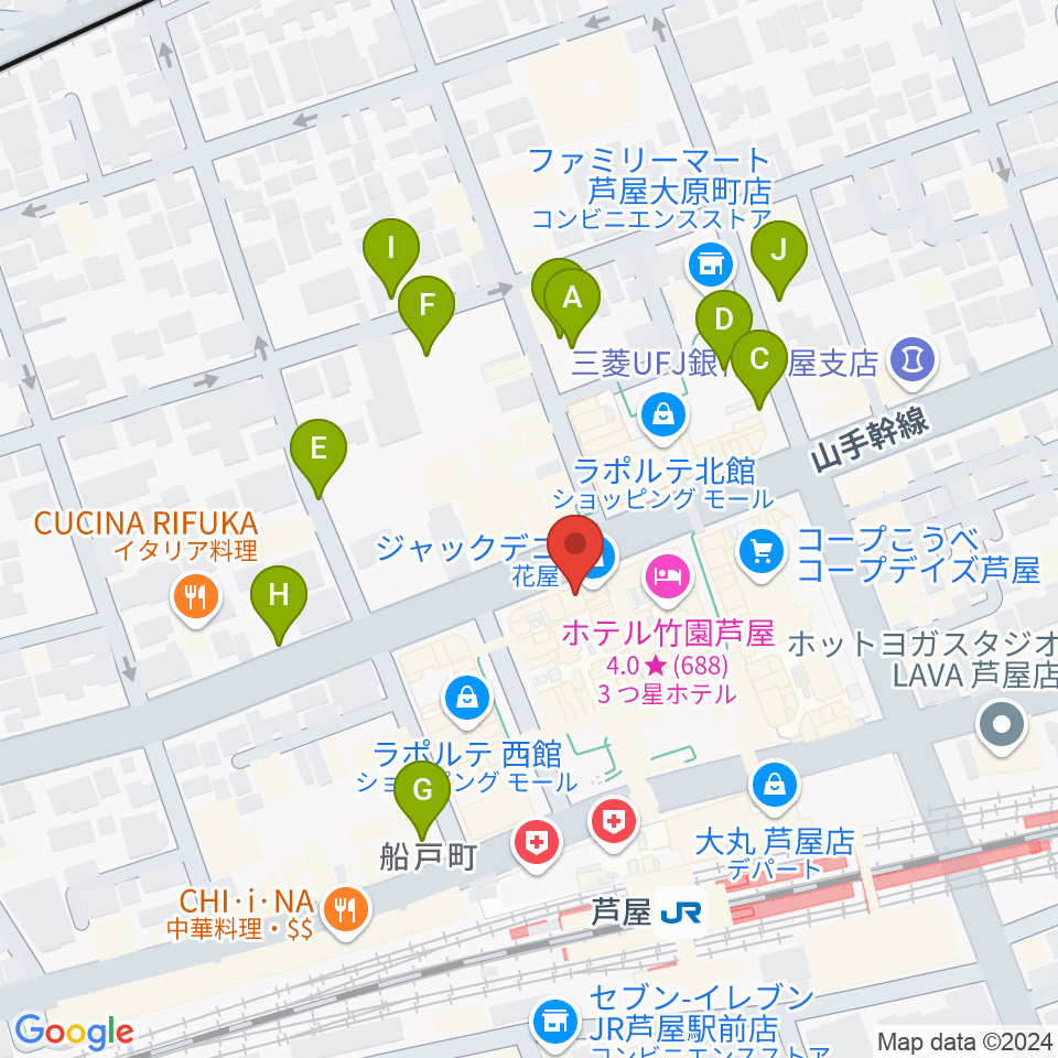 結城カルチャーセンター周辺の駐車場・コインパーキング一覧地図