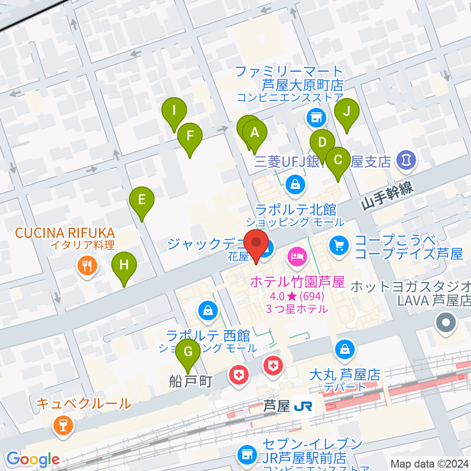 結城カルチャーセンター周辺の駐車場・コインパーキング一覧地図