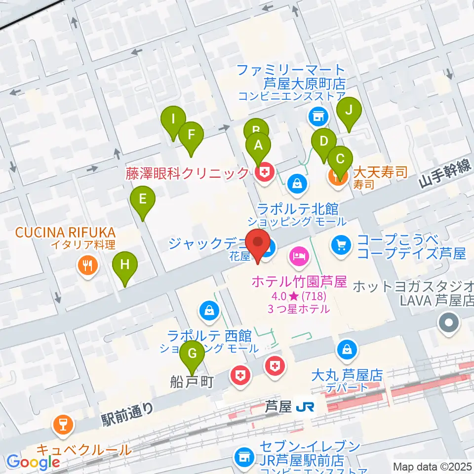 結城カルチャーセンター周辺の駐車場・コインパーキング一覧地図