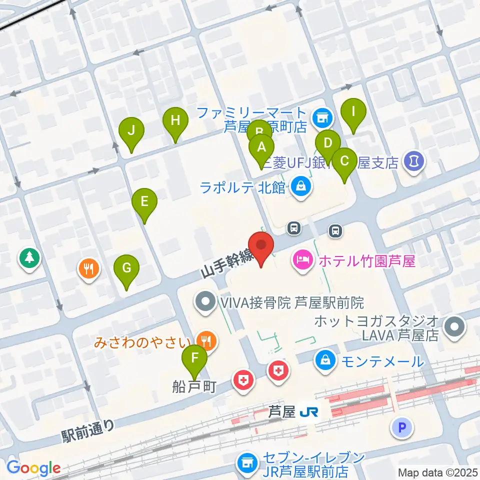 結城カルチャーセンター周辺の駐車場・コインパーキング一覧地図
