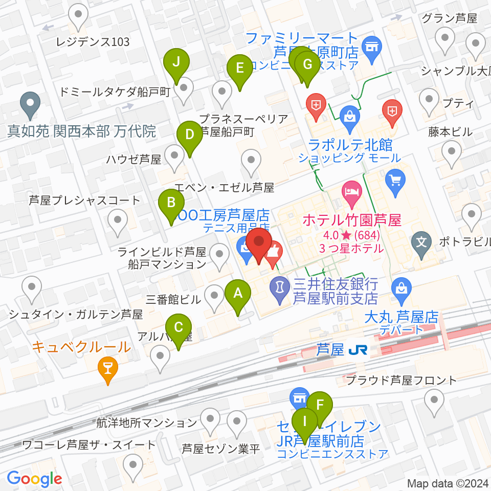 結城カルチャーセンター周辺の駐車場・コインパーキング一覧地図