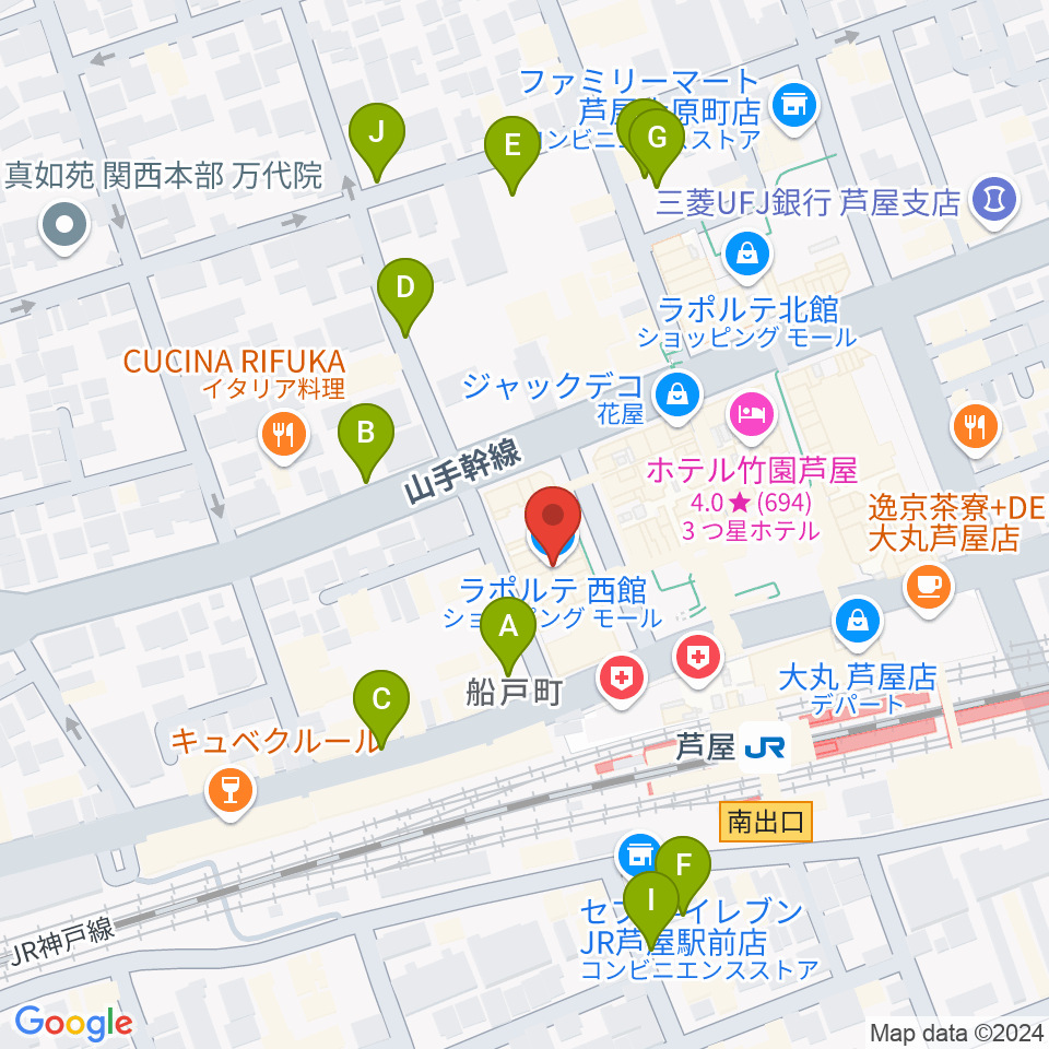 結城カルチャーセンター周辺の駐車場・コインパーキング一覧地図