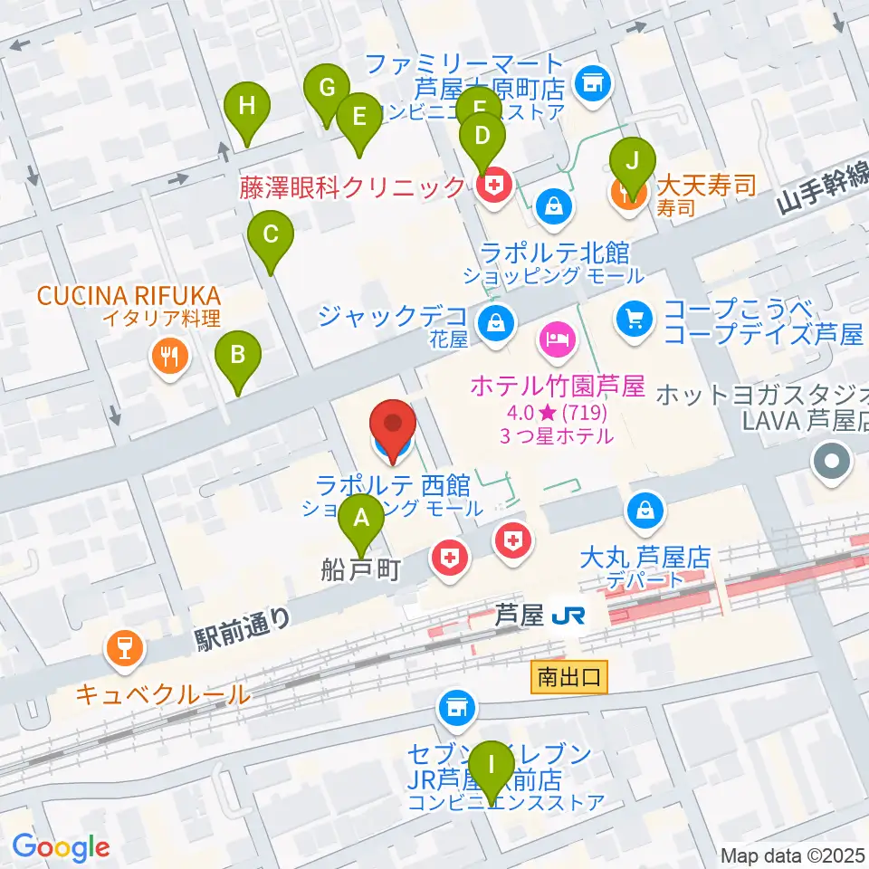 結城カルチャーセンター周辺の駐車場・コインパーキング一覧地図