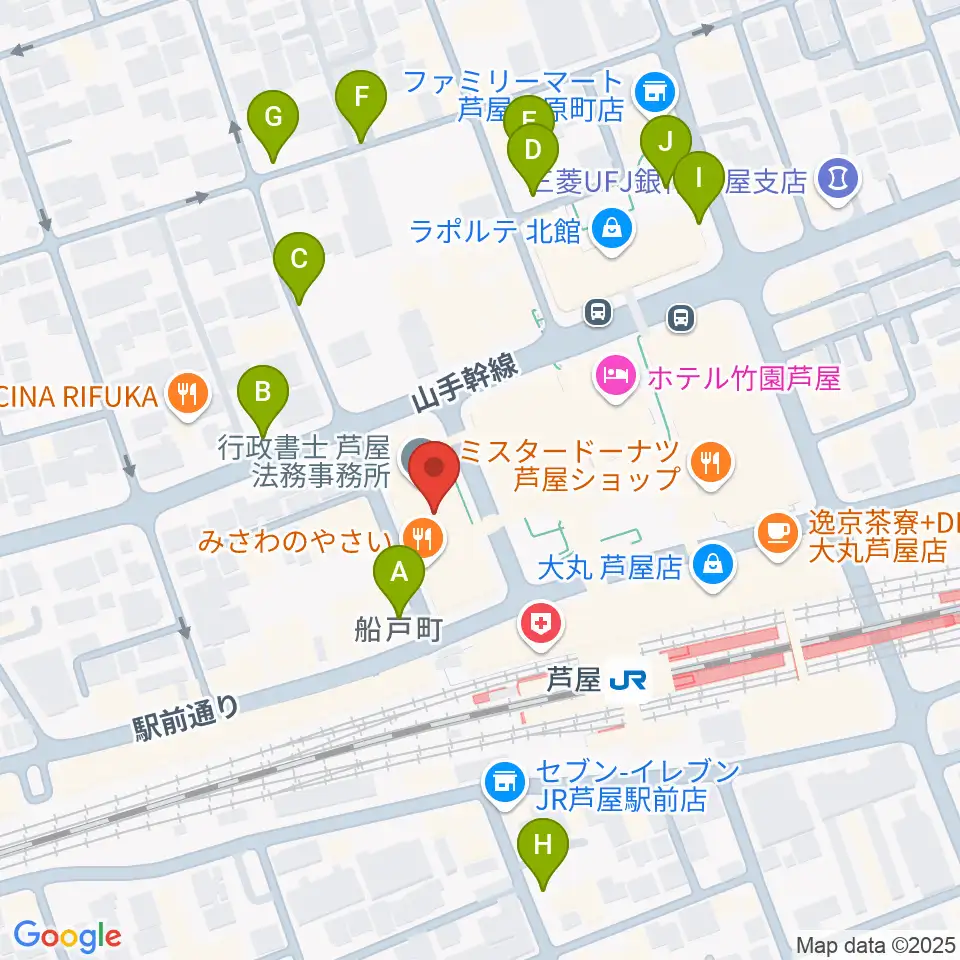 結城カルチャーセンター周辺の駐車場・コインパーキング一覧地図