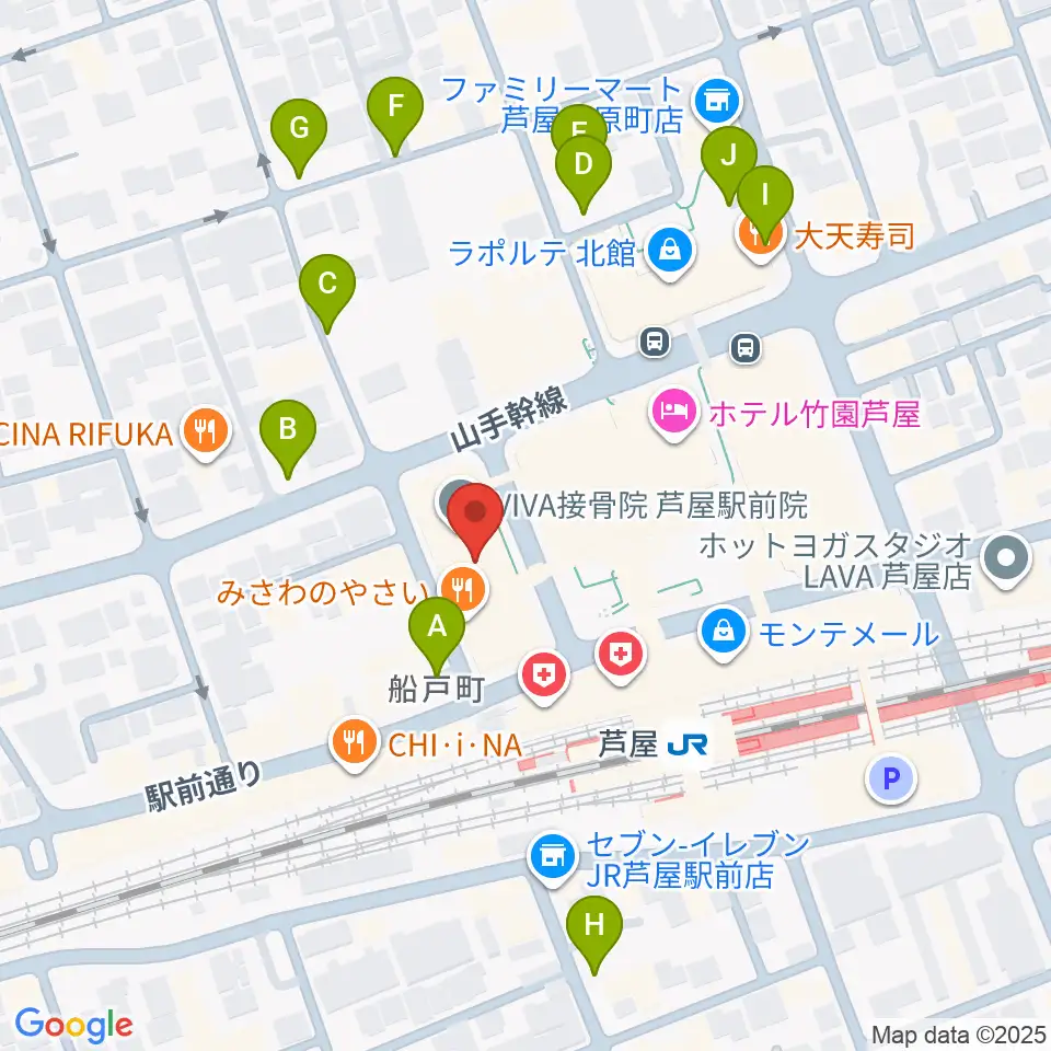 結城カルチャーセンター周辺の駐車場・コインパーキング一覧地図