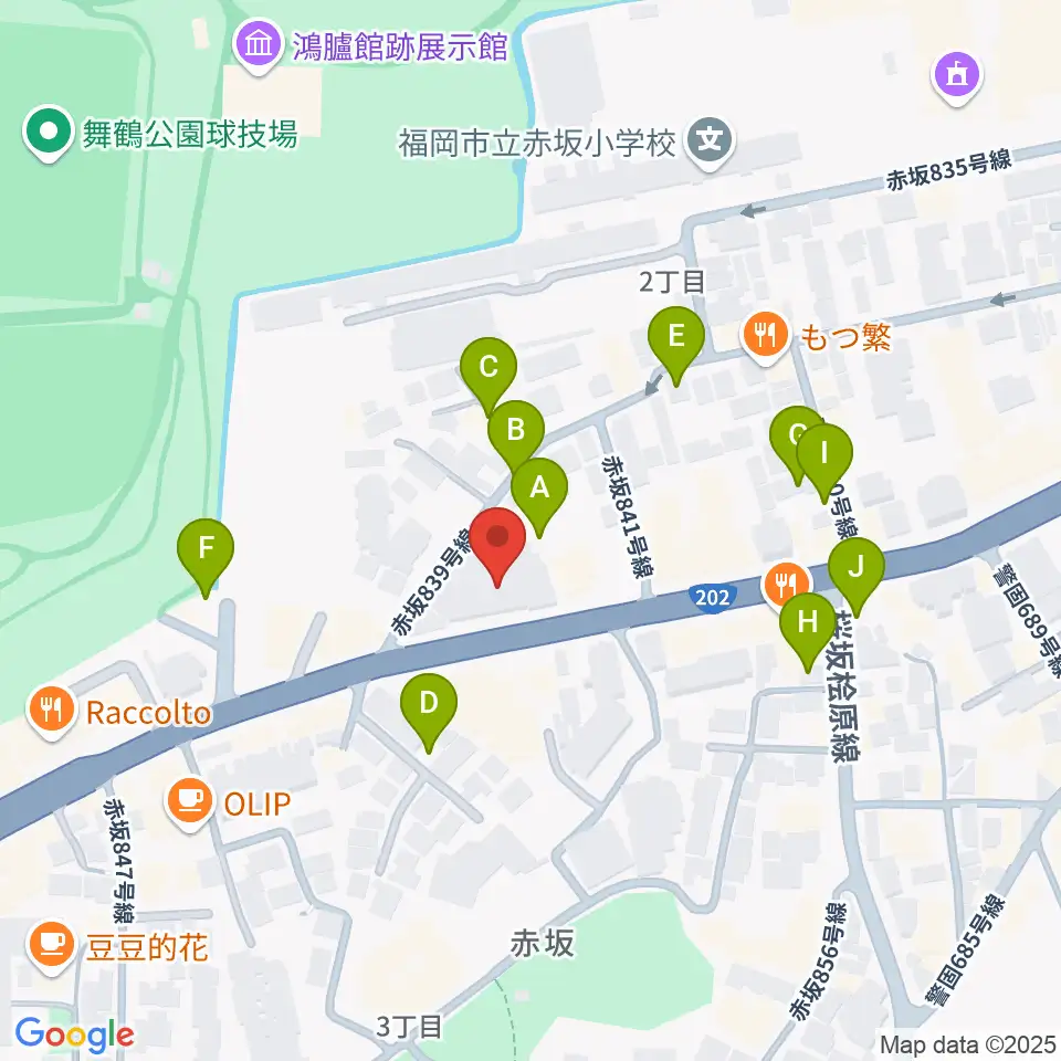 ファイネストピアノ福岡周辺の駐車場・コインパーキング一覧地図