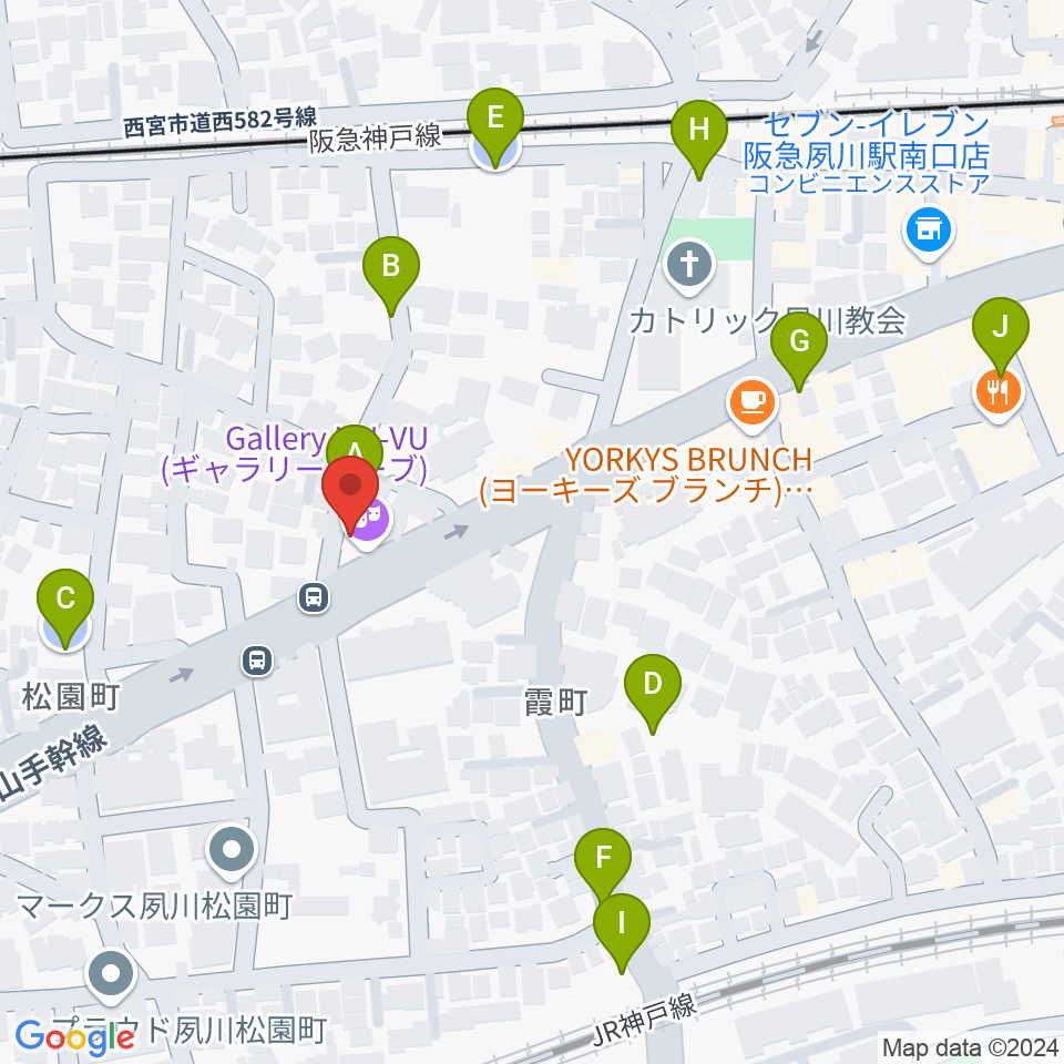 スタジオヌーブ周辺の駐車場・コインパーキング一覧地図