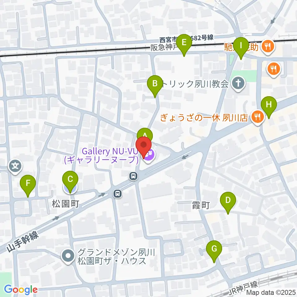 スタジオヌーブ周辺の駐車場・コインパーキング一覧地図