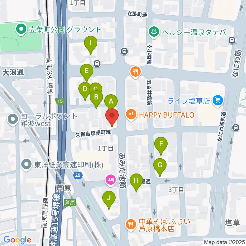 Studio & Caf'e MAKE周辺の駐車場・コインパーキング一覧地図