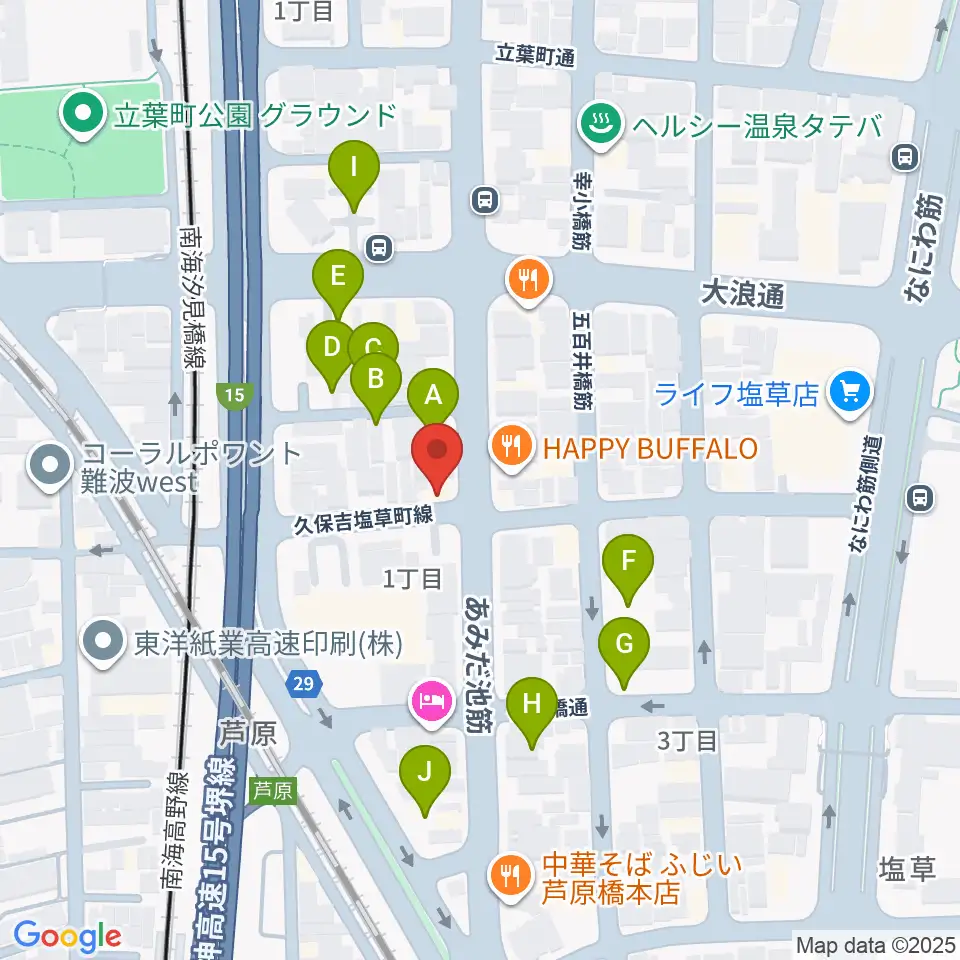 Studio & Caf'e MAKE周辺の駐車場・コインパーキング一覧地図