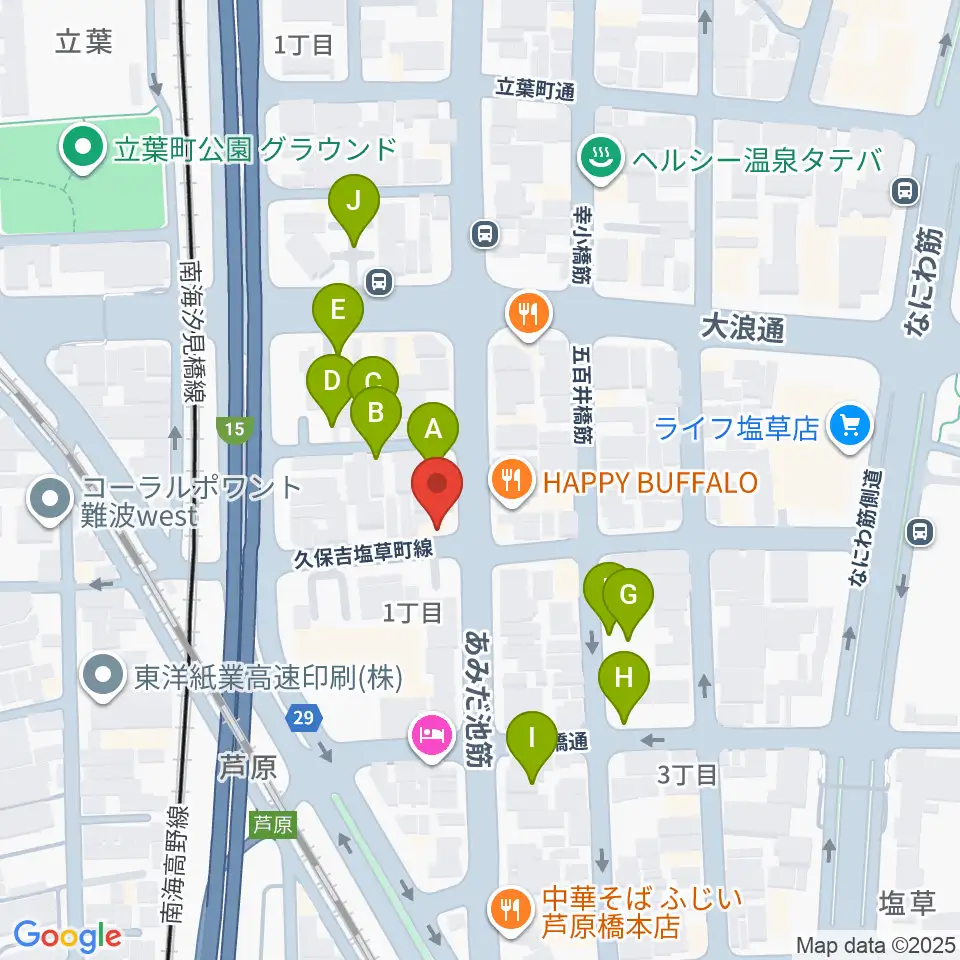 Studio & Caf'e MAKE周辺の駐車場・コインパーキング一覧地図